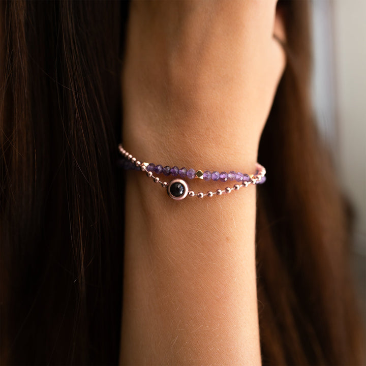 Pulsera con foto personalizada - Cristal