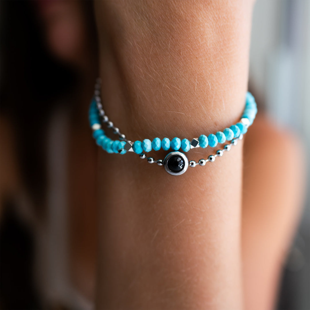 Pulsera con foto personalizada - Cristal