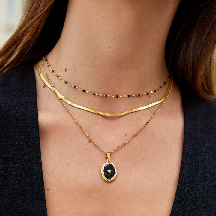 Collar de Oro con Cadena Serpiente