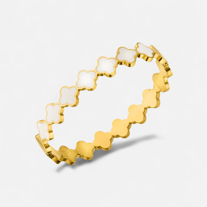 Coco – Pulsera dorada y blanca
