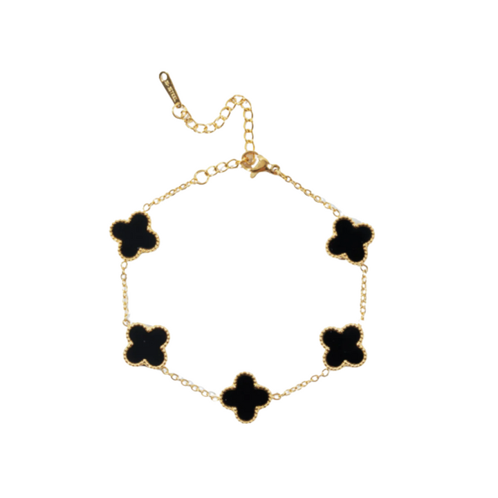 Jade – Pulsera dorada y negra