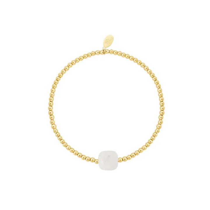 Eef – Pulsera dorada y blanca