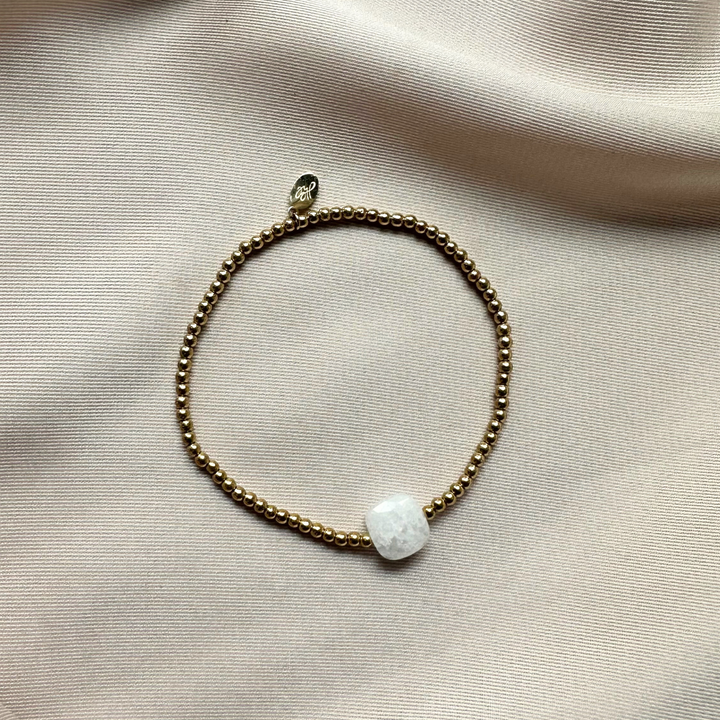 Eef – Pulsera dorada y blanca