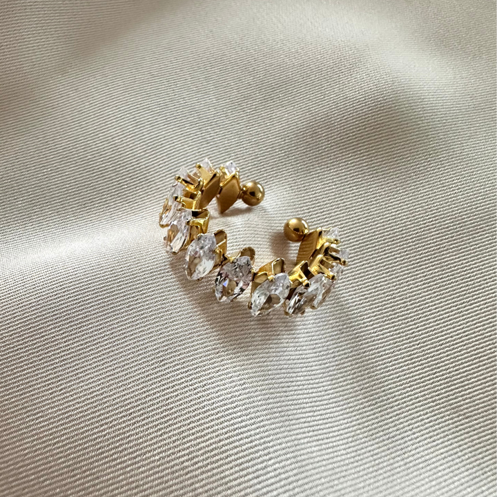 Stevie – Anillo dorado con circonita