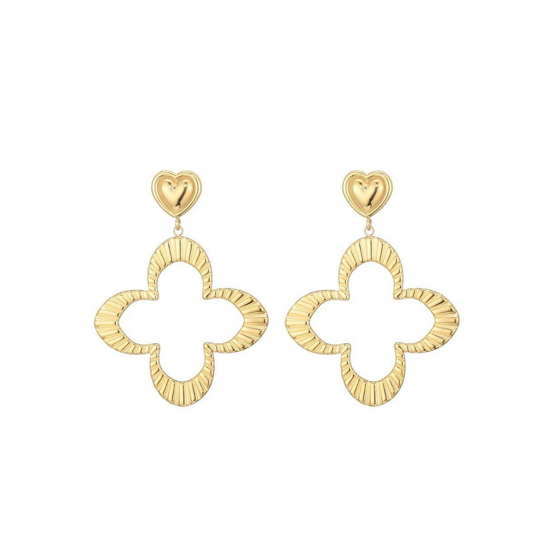 Abby – Pendientes largos dorados