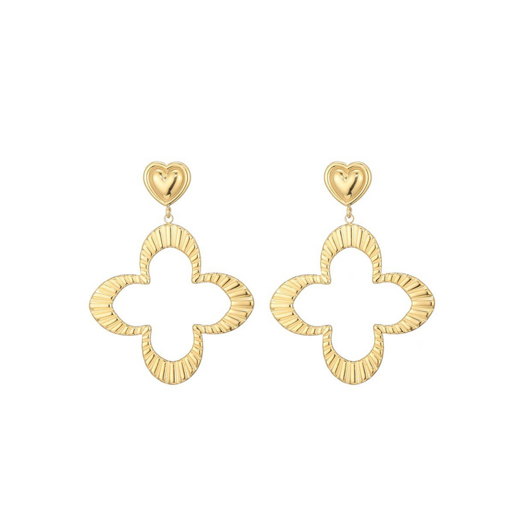 Abby – Pendientes largos dorados