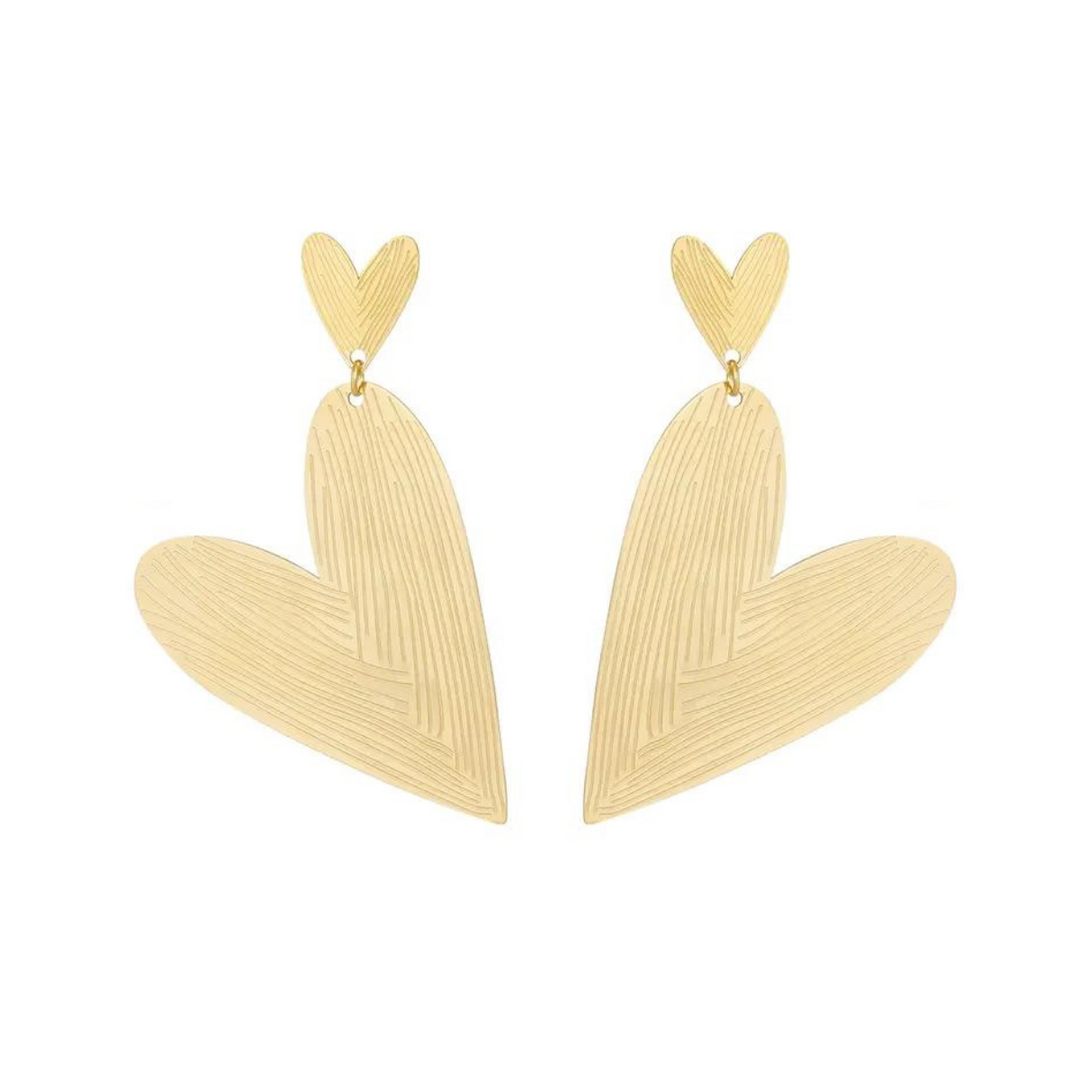 Cece – Pendientes largos dorados