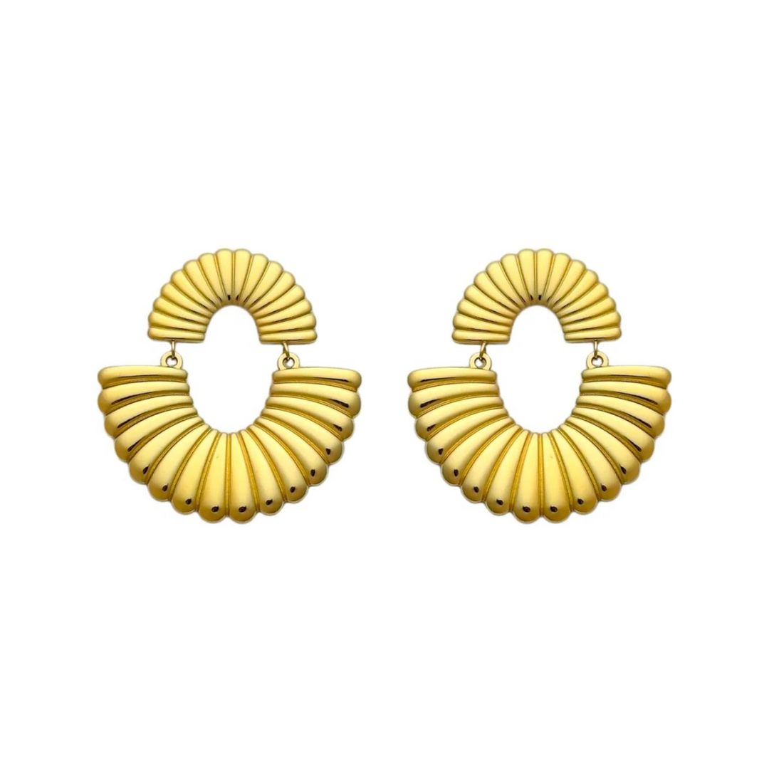 Peppeta – Pendientes largos dorados