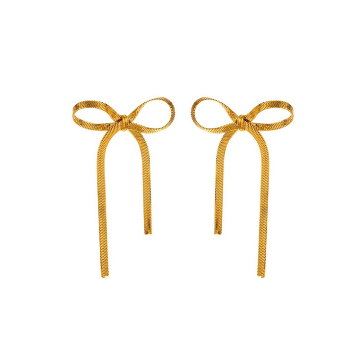 Bliss – Pendientes largos dorados
