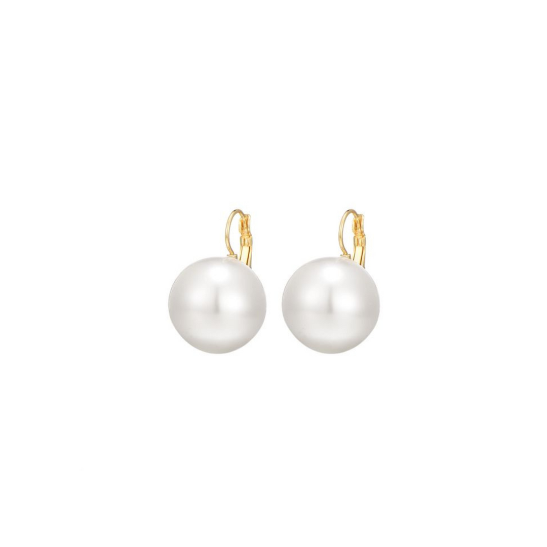 Néla – Aros dorados con perla