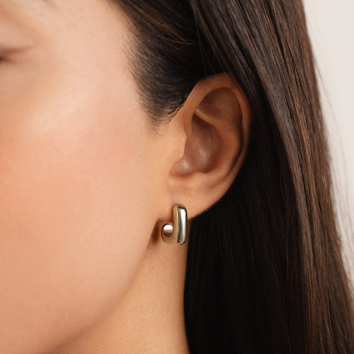 Alice – Aros cuadrados en color oro