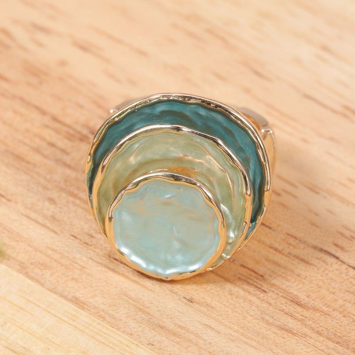 Nara – Anillo Boho con Triple Capa de Esmalte