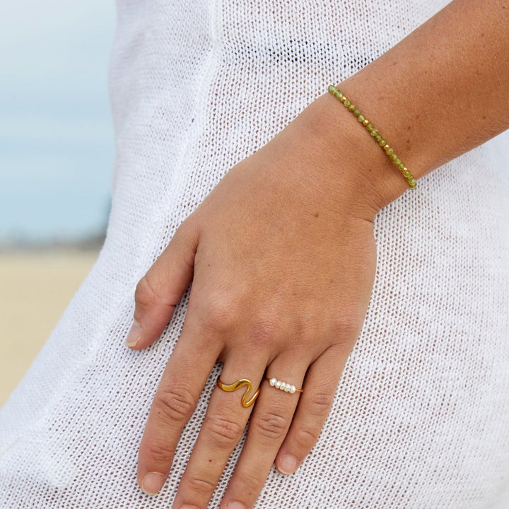 Grace – Anillo de perla de agua dulce elegante