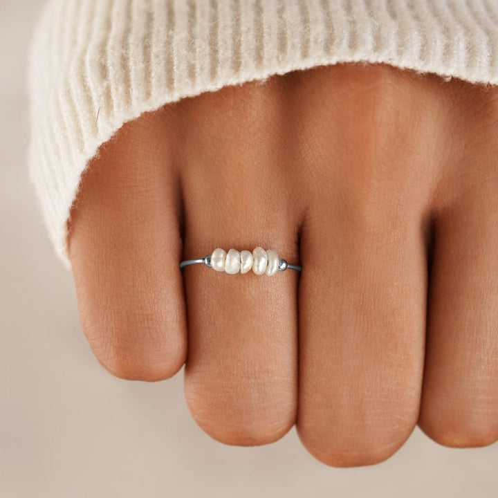 Anillo Clásico – Perla de agua dulce en plata elegante