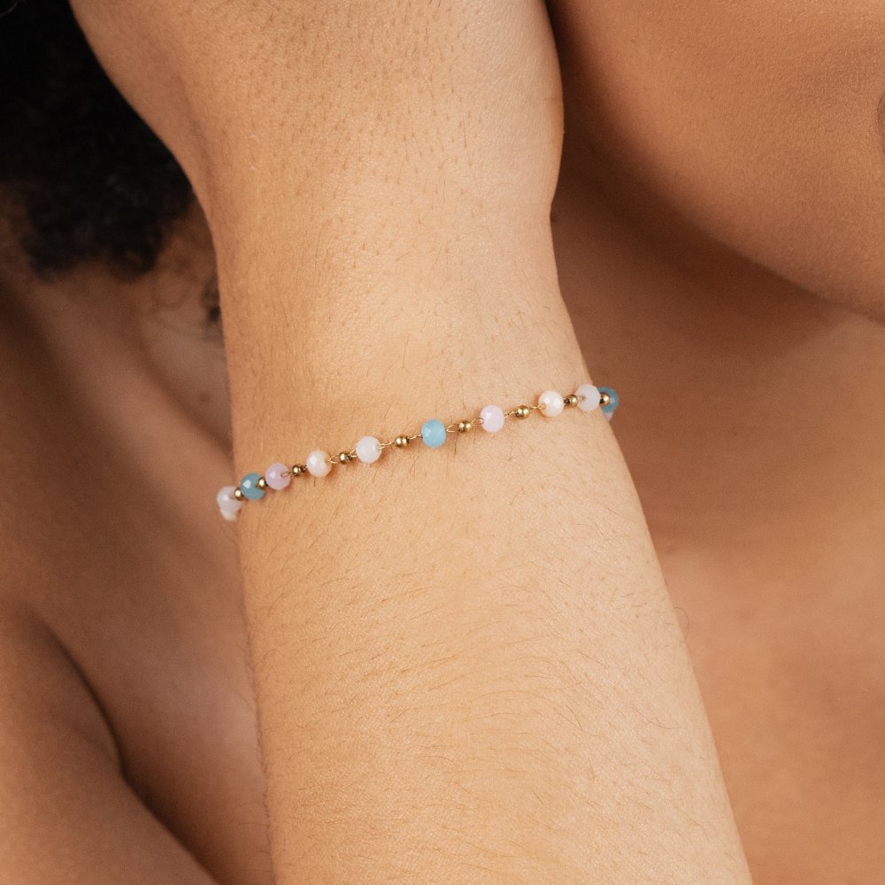 Dalia – Pulsera con cuentas de piedra natural