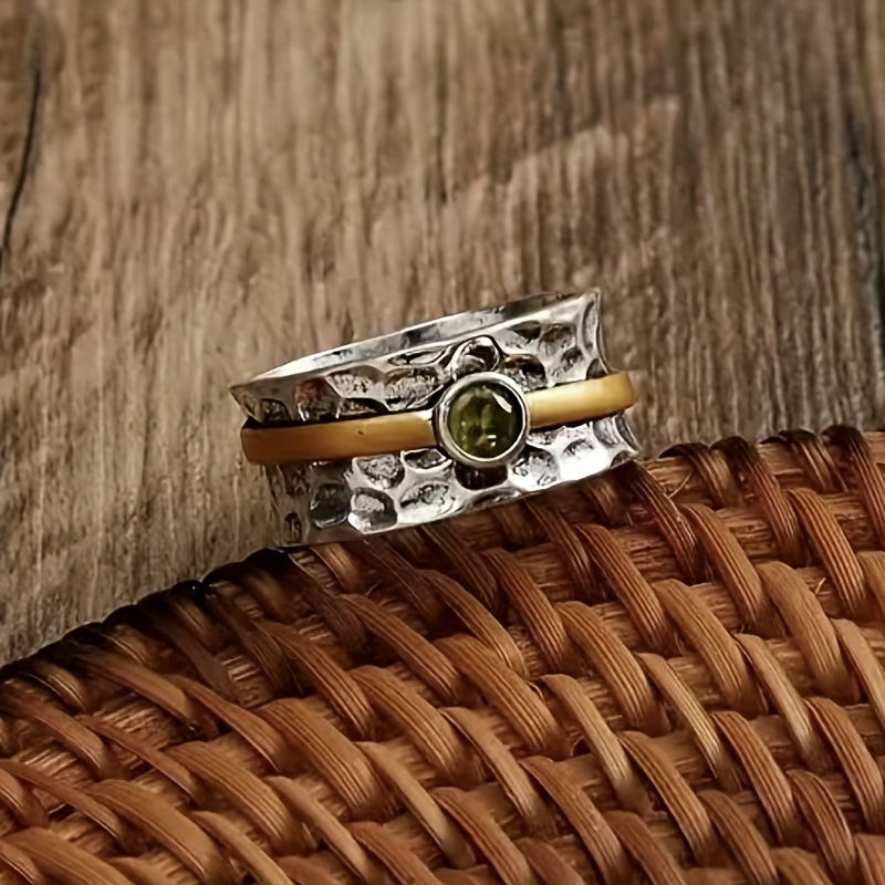 Vera – Anillo Elegante con Circonita Verde