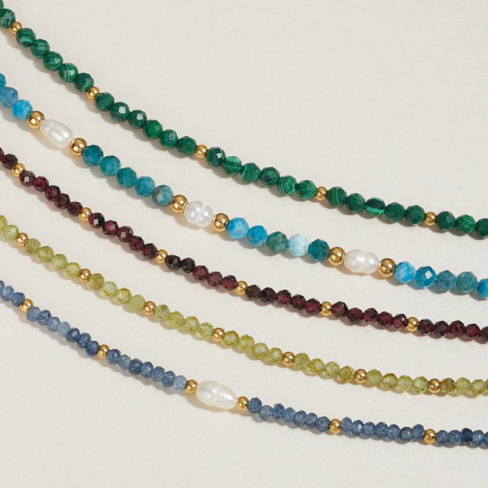 Esmeralda – Pulsera con cuentas verdes