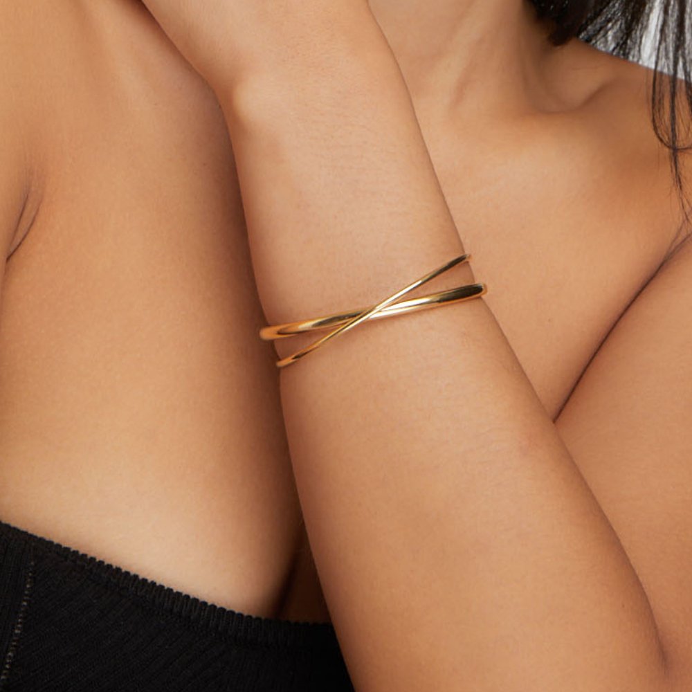 Pulsera de Oro Trenzado