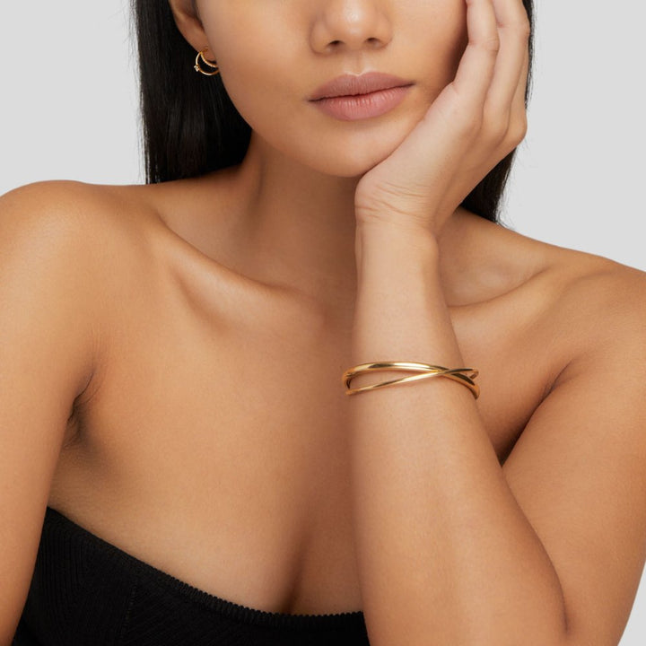 Pulsera de Oro Trenzado