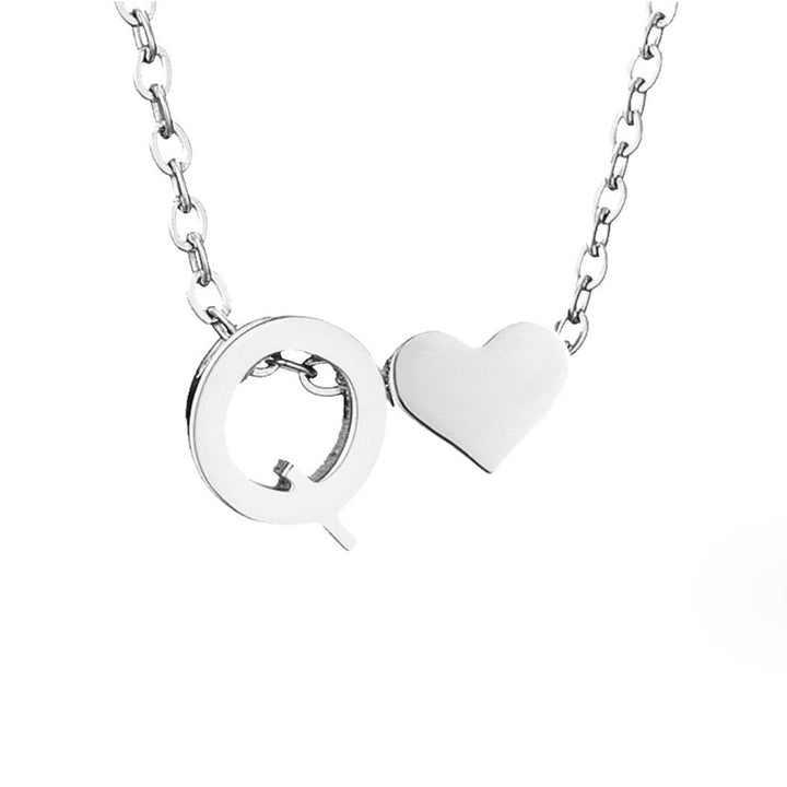 Amor eterno – Collar de plata con sobre y corazón