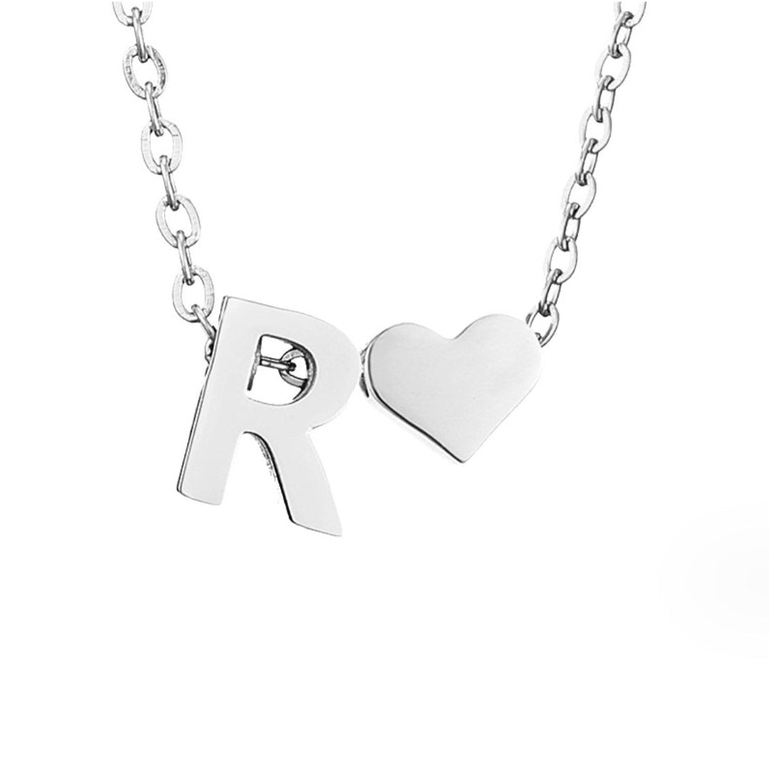 Amor eterno – Collar de plata con sobre y corazón
