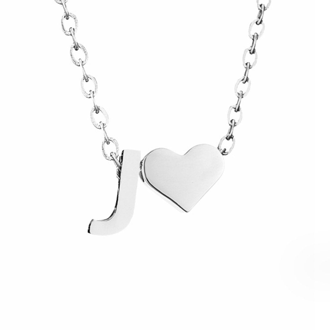 Amor eterno – Collar de plata con sobre y corazón