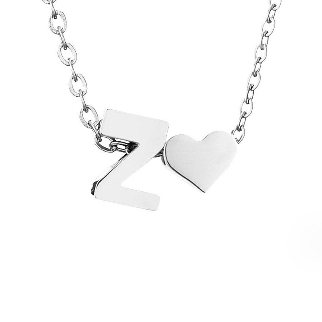 Amor eterno – Collar de plata con sobre y corazón