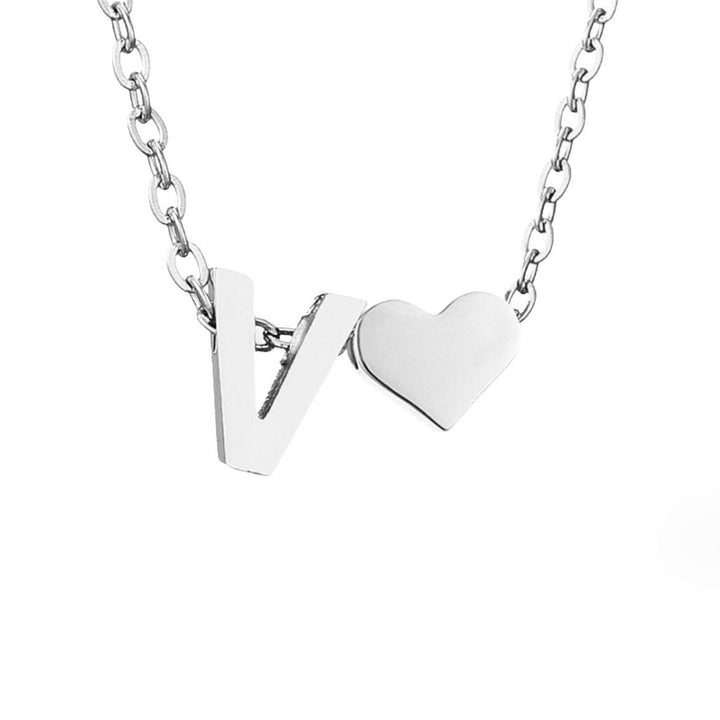 Amor eterno – Collar de plata con sobre y corazón