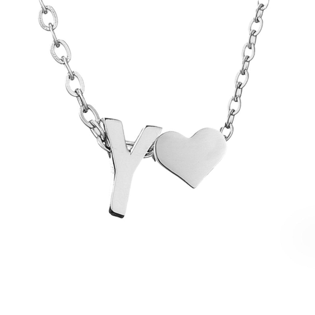 Amor eterno – Collar de plata con sobre y corazón