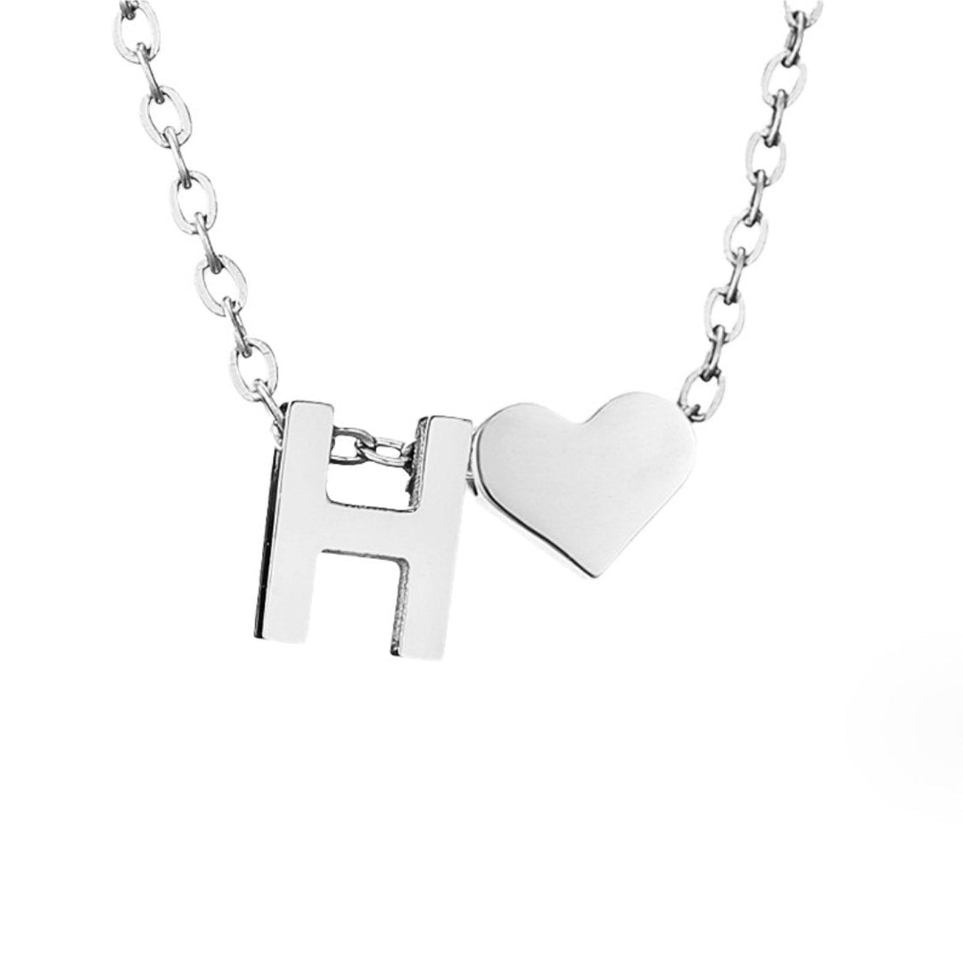 Amor eterno – Collar de plata con sobre y corazón