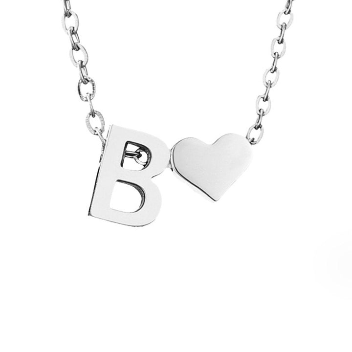 Amor eterno – Collar de plata con sobre y corazón