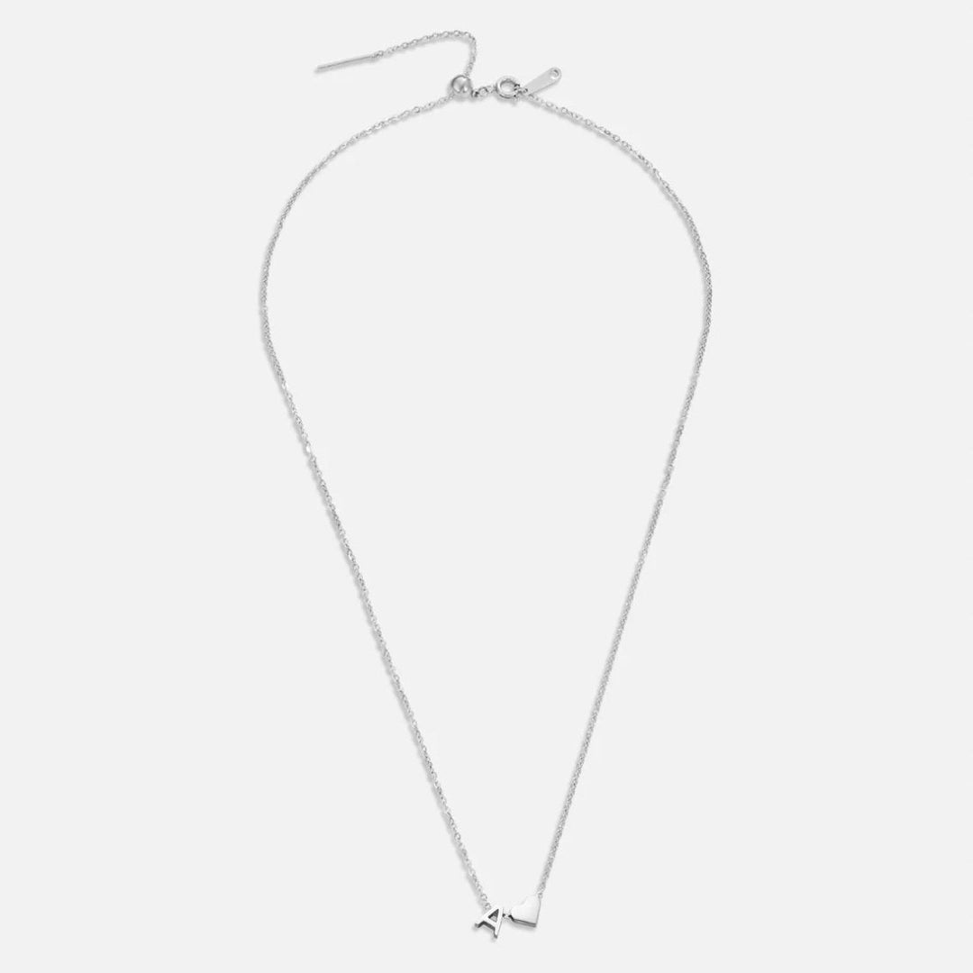 Amor eterno – Collar de plata con sobre y corazón