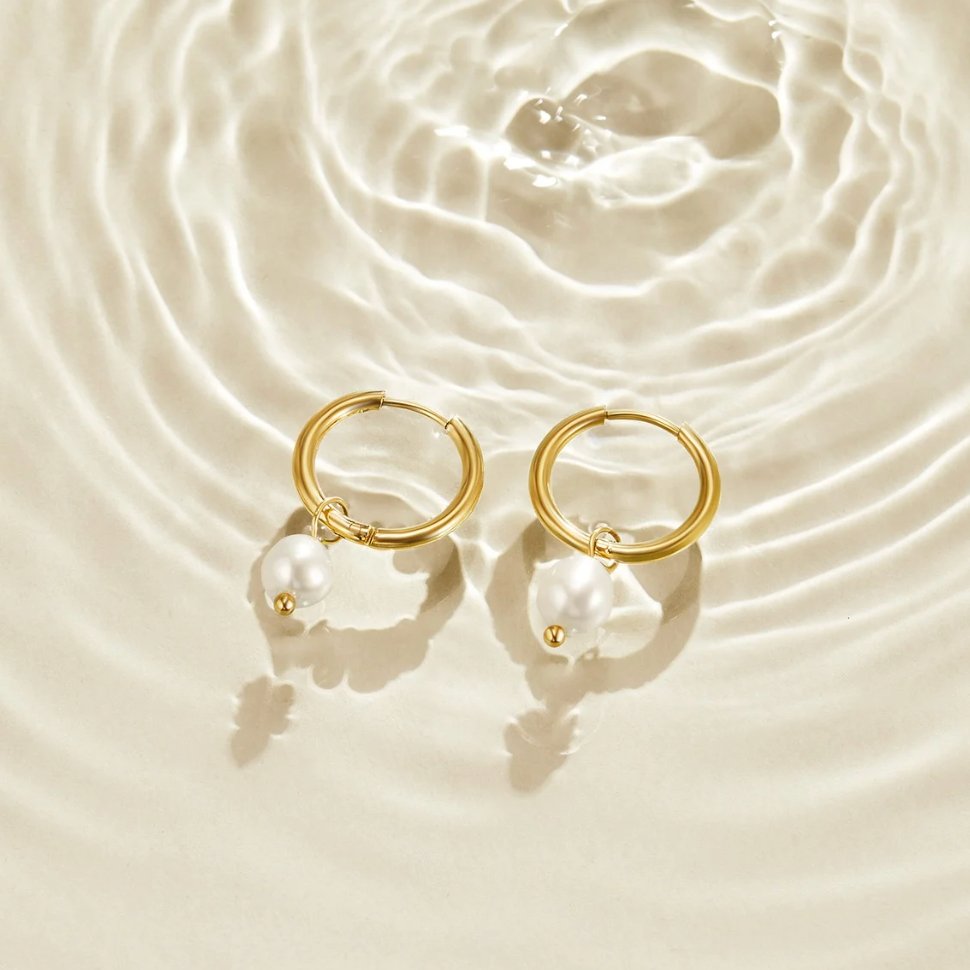Bella – Pendientes elegantes con perlas de agua dulce