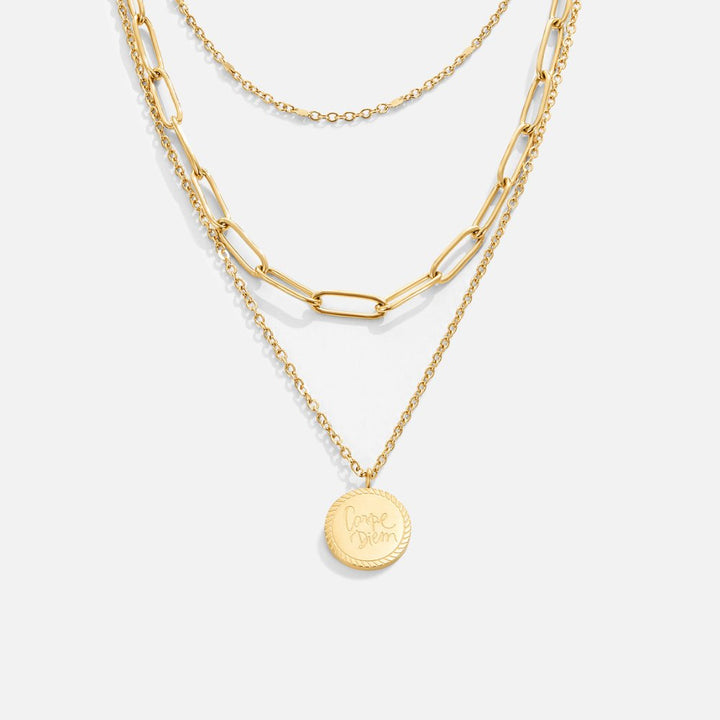Collar en Capas con Moneda