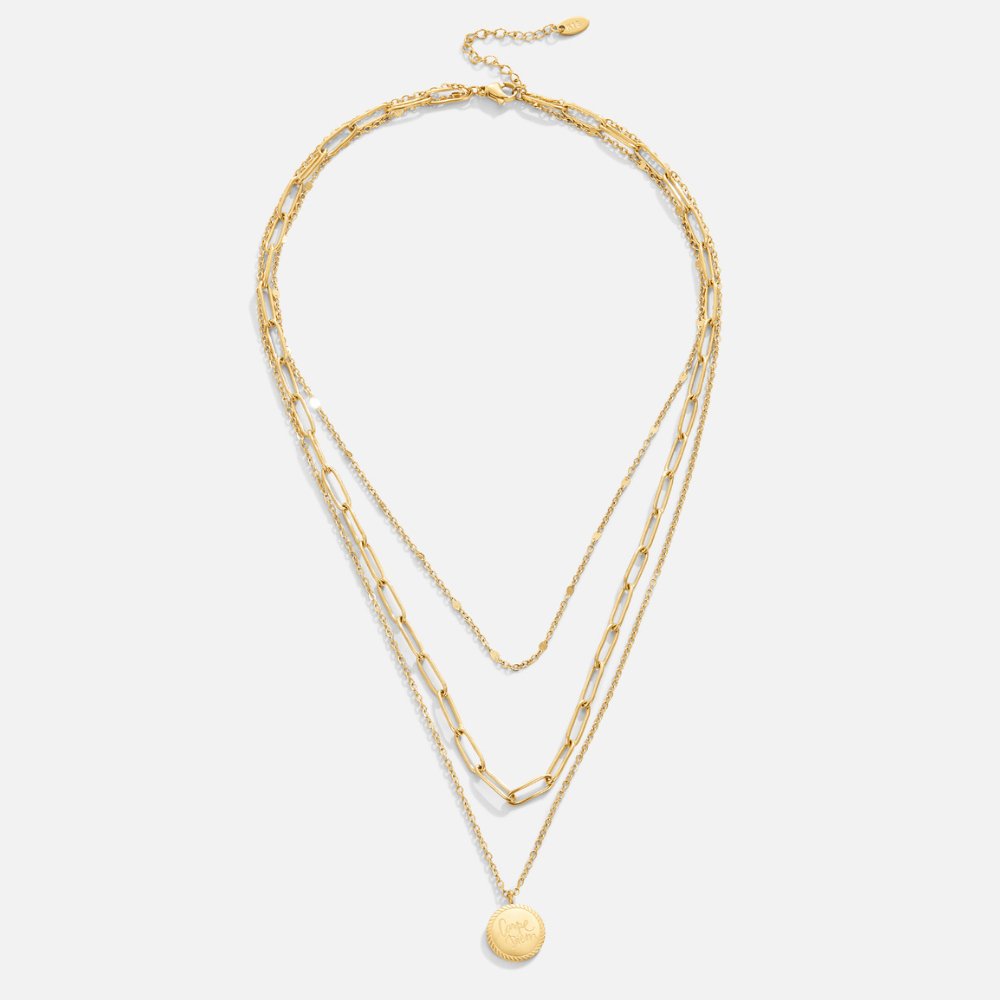 Collar en Capas con Moneda