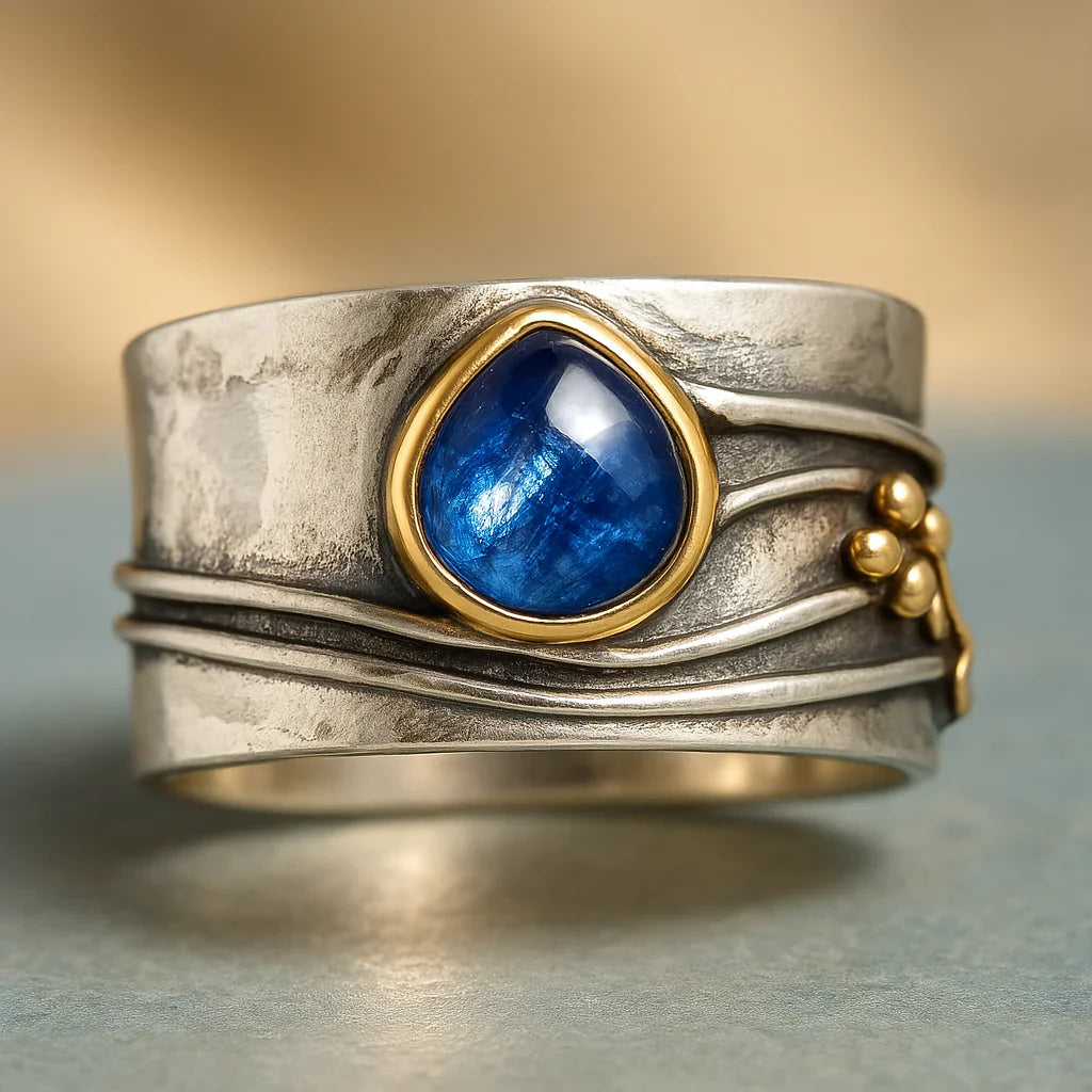 Serenidad – Anillo con Piedra Azul