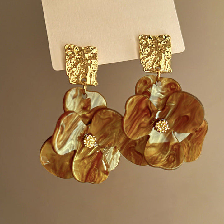 Diseño floral – Pendientes bohemios con flores