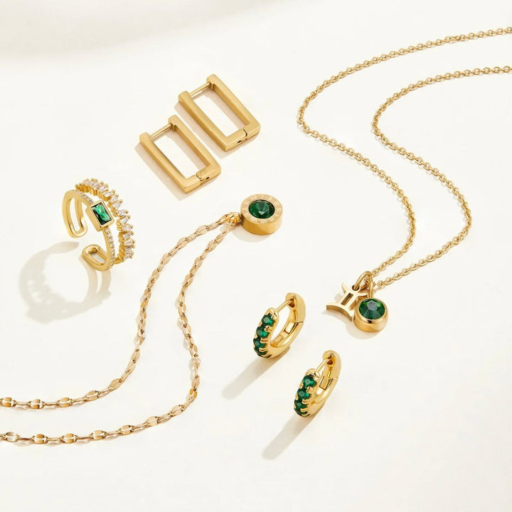 Bliss – Anillo de cristales con diseño en capas