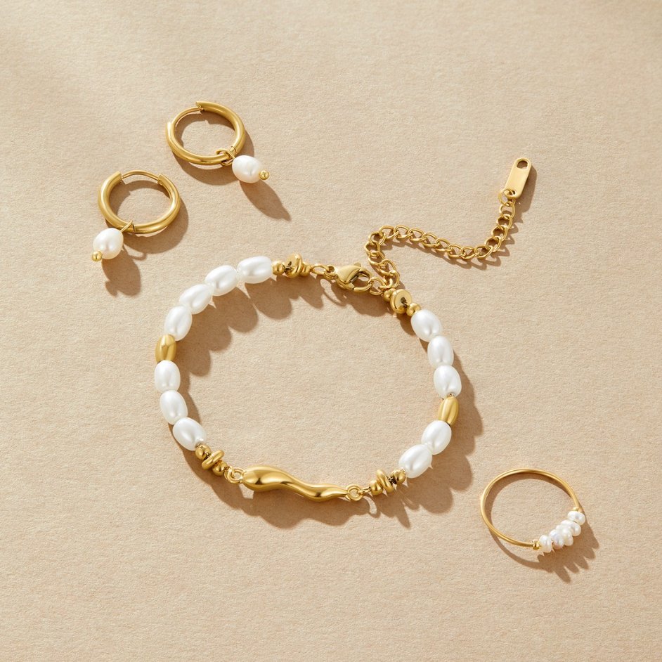 Pulsera con Perlas de Agua Dulce