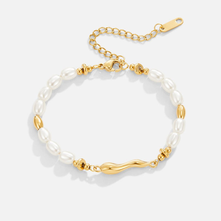 Pulsera con Perlas de Agua Dulce