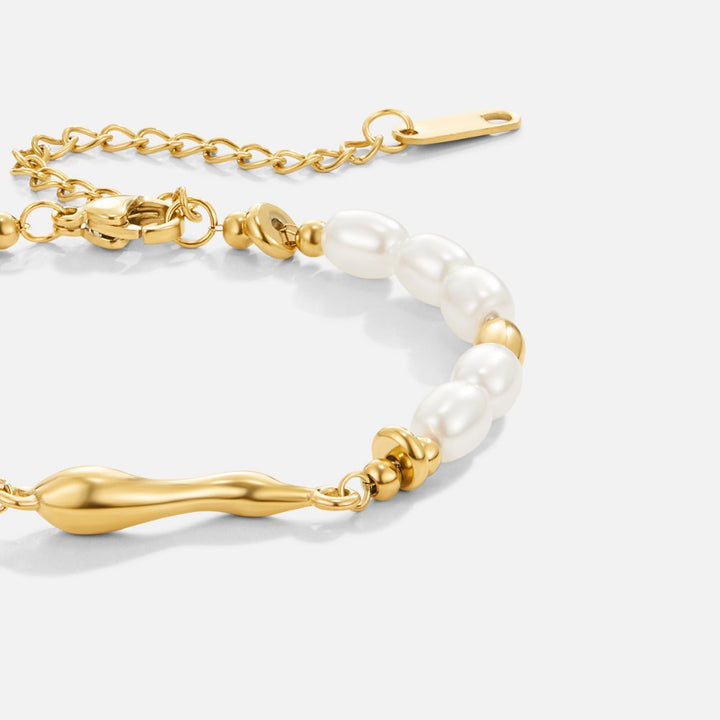 Pulsera con Perlas de Agua Dulce