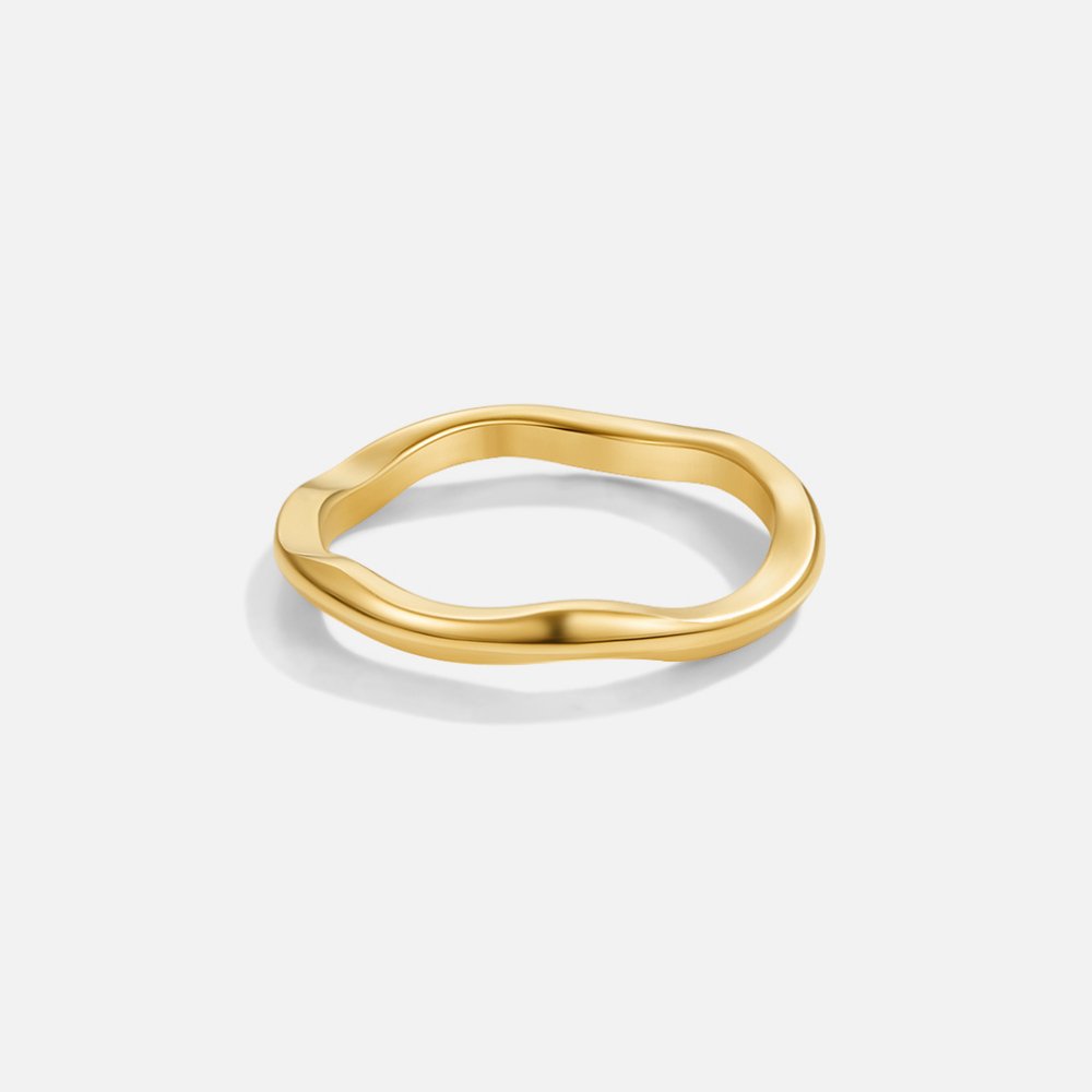Shine – Set de anillos con diseño de olas