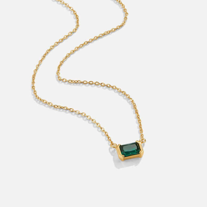 Collar con Esmeralda Verde