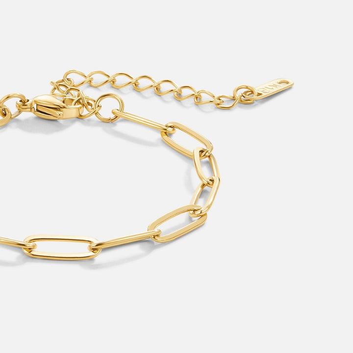 Pulsera de Oro con Eslabón de Clip