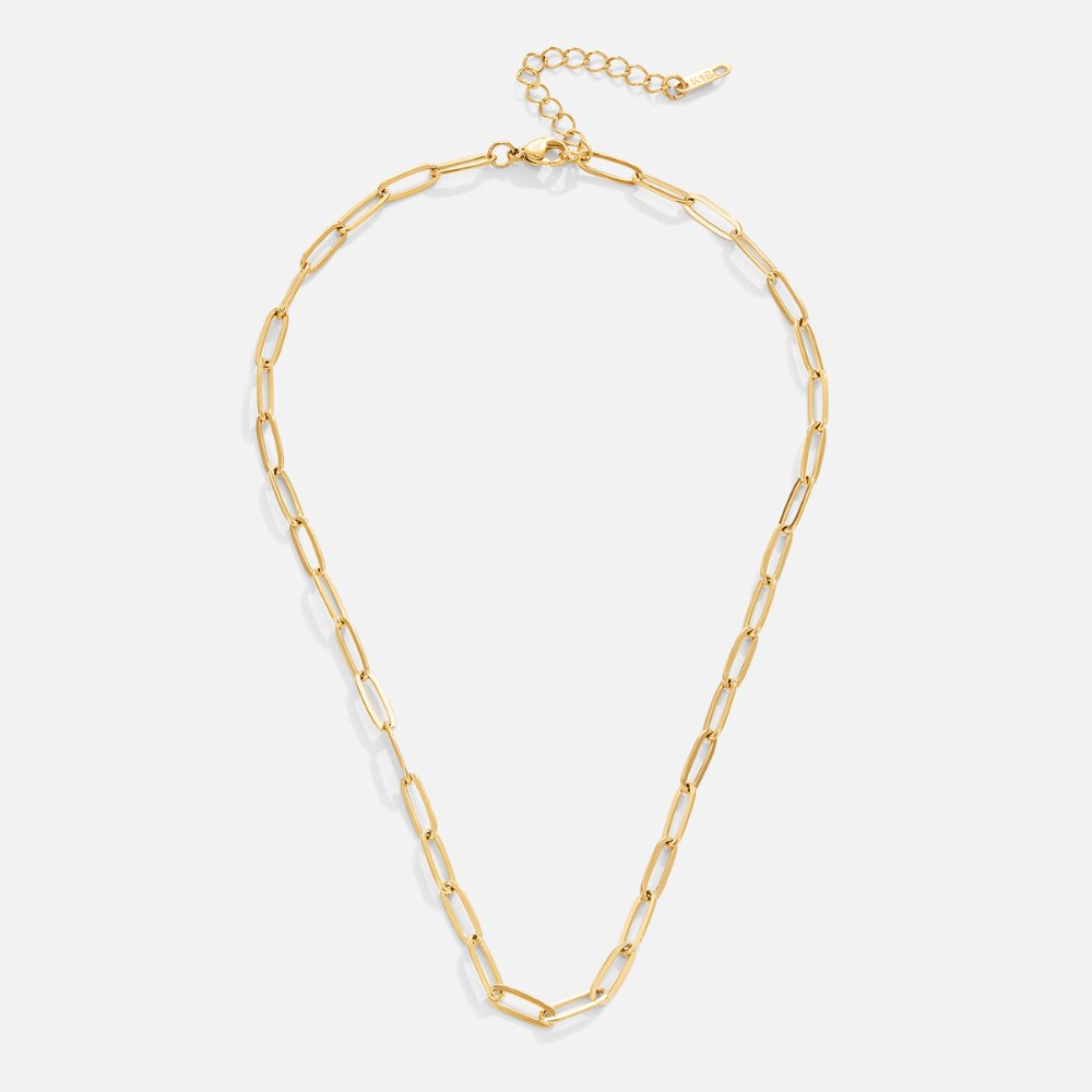 Collar de Oro con Eslabón de Clip