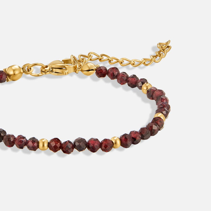 Rubí – Pulsera con cuentas rojas