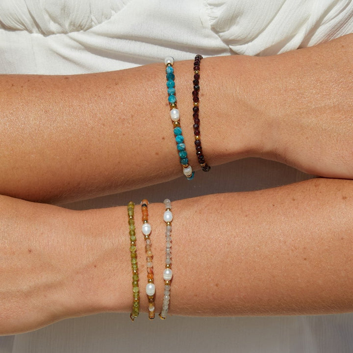 Rubí – Pulsera con cuentas rojas