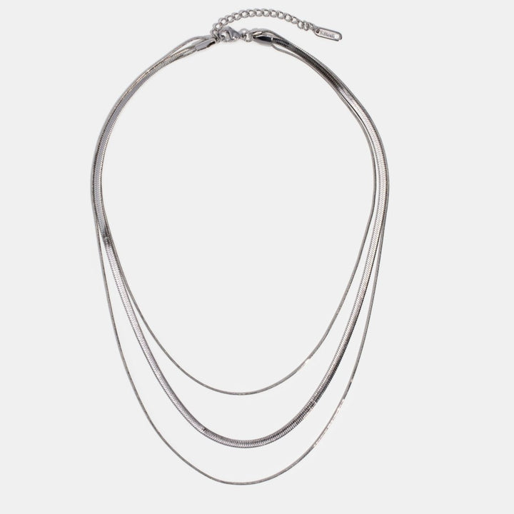 Collar en capas plateado – Estilo elegante y atemporal