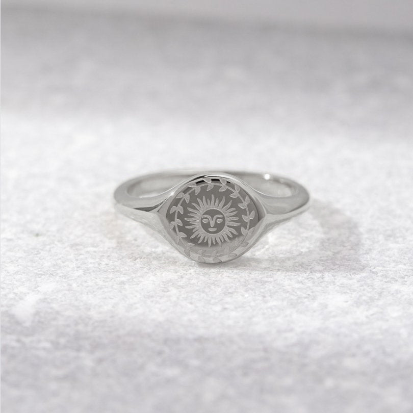 Anillo Solsticio – Magia de verano en plata