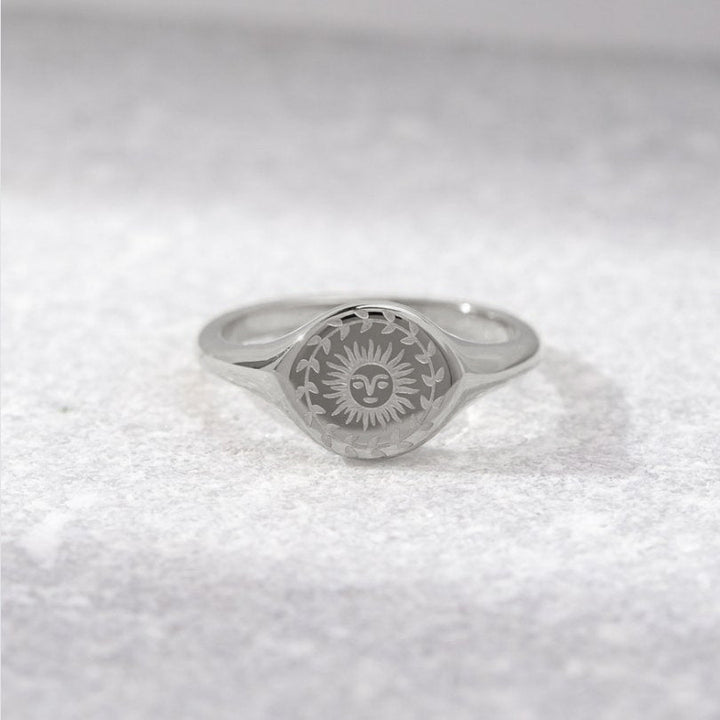 Anillo Solsticio – Magia de verano en plata